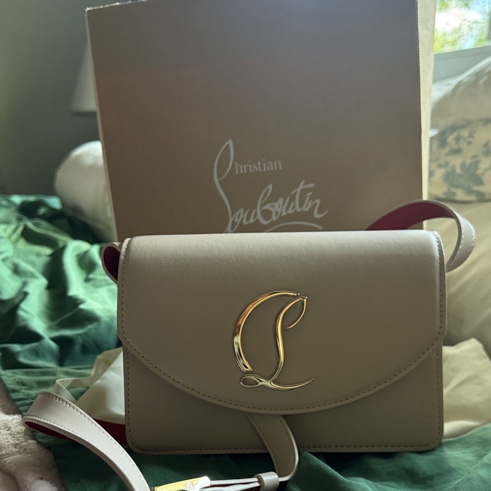 Christian Louboutin Taupe Crossbody Bag